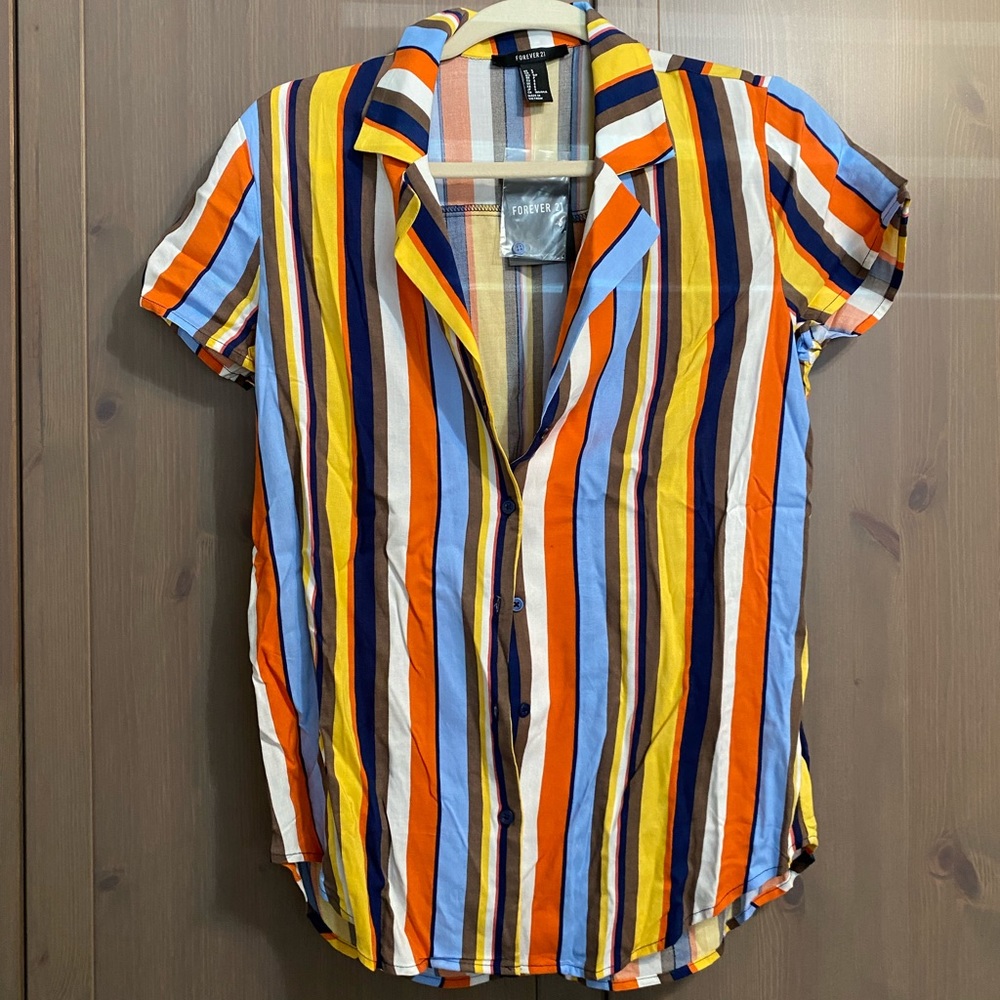 Forever 21 Striped button down shirt